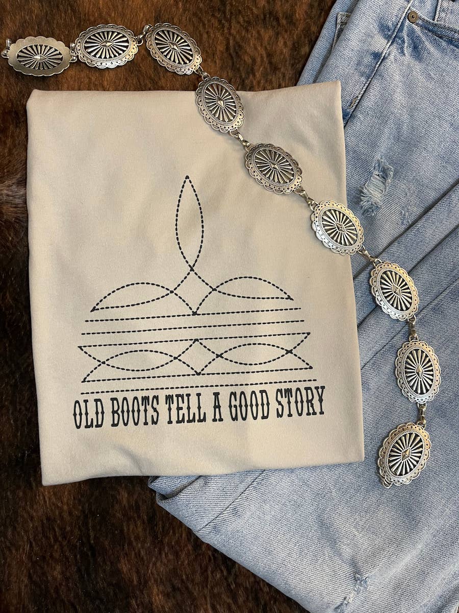 Old Boots Good Stories Tee