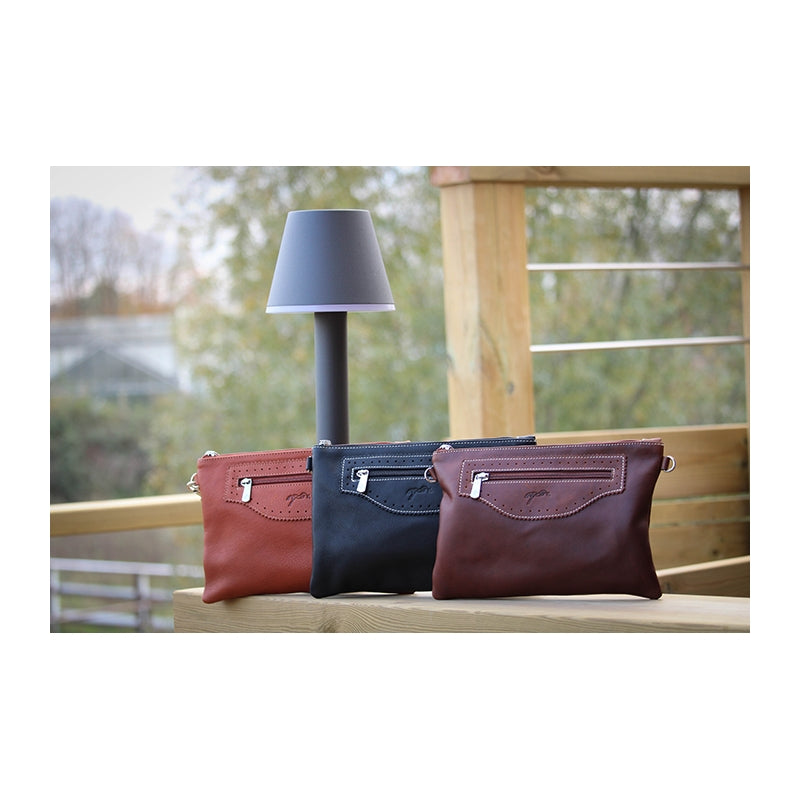 Emma Clutch bag- Cognac