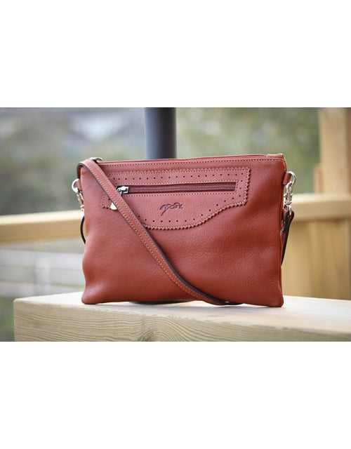 Emma Clutch bag- Cognac